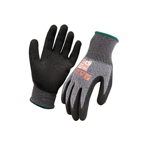 Arax Latex Crinkle Dip On 13G Liner Glove