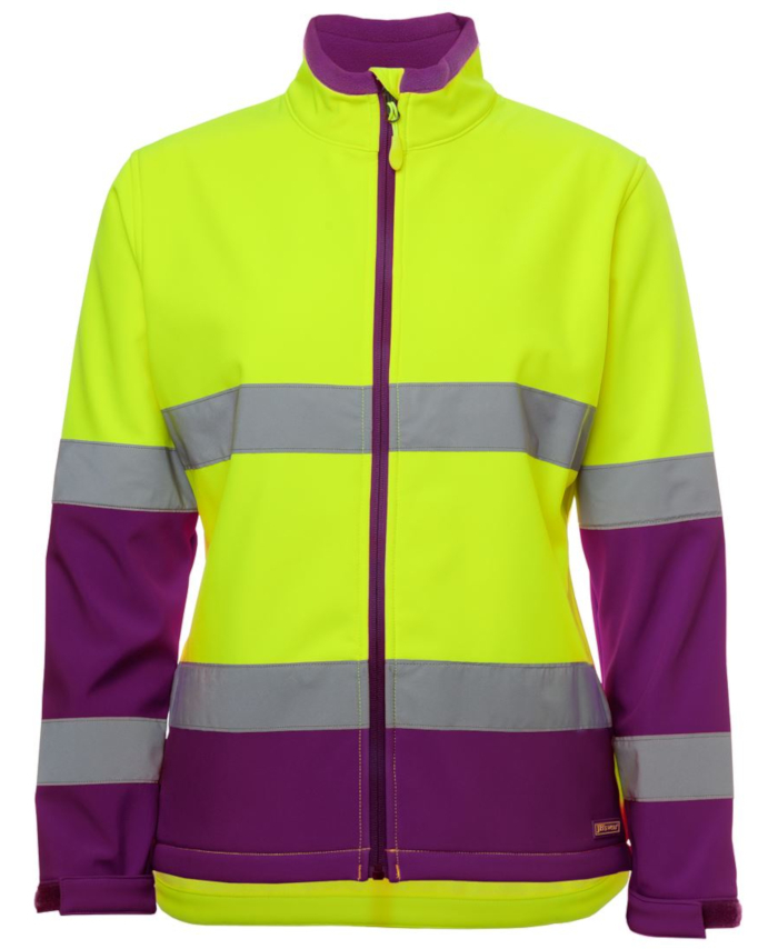 JB's Ladies Hi Vis D+N Water Resistant Softshell Jacket | Hi Vis