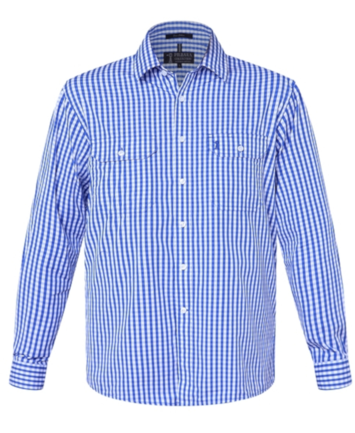 Pilbara Men's Check Long Sleeve Shirt | Workwear Shirts | Pilbara