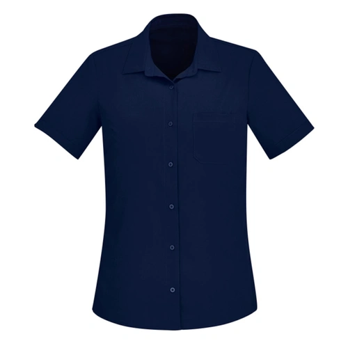 Hip Pocket Workwear - Florence Womens Plain Short Sleeve Shirt