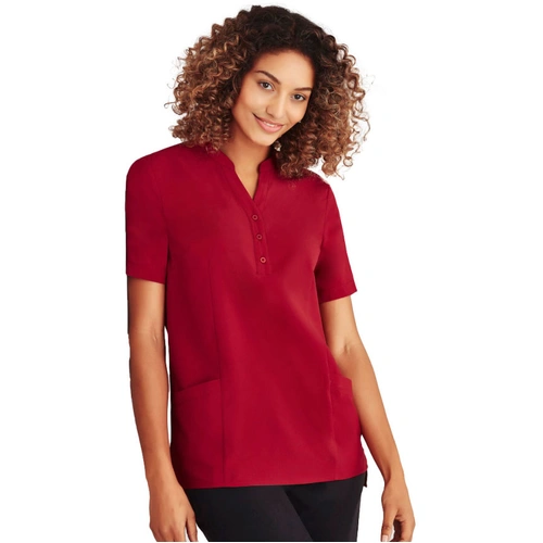 Florence Womens Plain Short Sleeve Tunic 