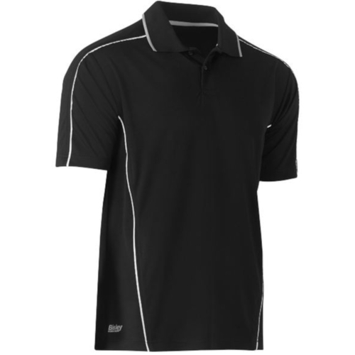 COOL MESH POLO WITH REFLECTIVE PIPING