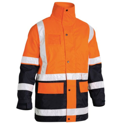 Hip Pocket Workwear - TAPED HI VIS 5 IN 1 RAIN JACKET