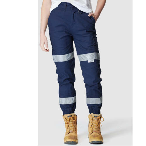 Hip Pocket Workwear - WOMENS REFLECTIVE CUFFED PANT