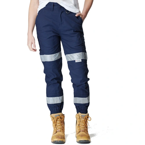 Hip Pocket Workwear - WOMENS REFLECTIVE CUFFED PANT