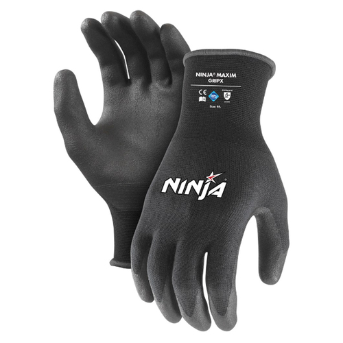 General Purpose Work Gloves: Large, Nitrile Coated, Nylon 45-101-L