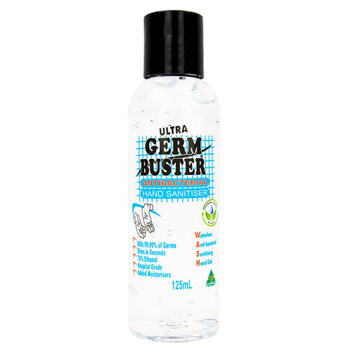 Hip Pocket Workwear - Germ Buster Anti-Bacterial Hand Gel 125ml Fliptop