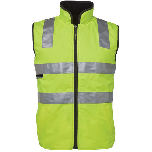 Hip Pocket Workwear - JB's HI VIS 4602.1 (D+N) REVERSIBLE VEST