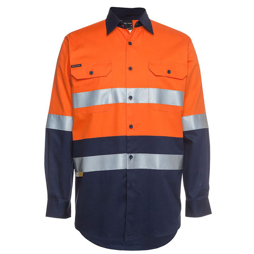 Hip Pocket Workwear - JB's Hi Vis (D+N) Long Sleeve 190G Shirt