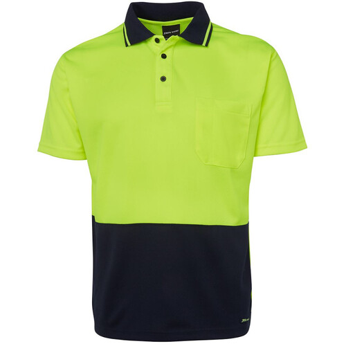 Hip Pocket Workwear - JB's HI VIS 4602.1 NON CUFF TRAD POLO