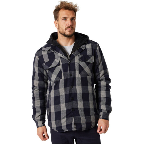 Hip Pocket Workwear - QUILTED MENS FLANNEL JACKET