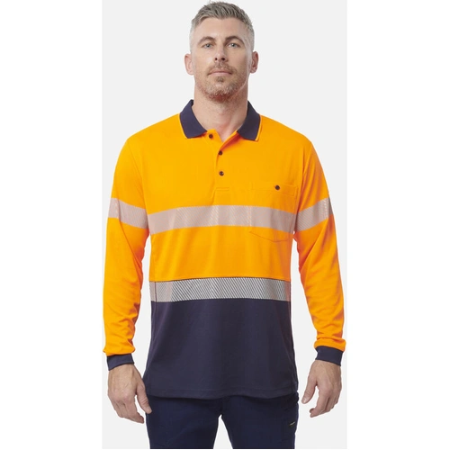 Hip Pocket Workwear - Workcool - Hyperfreeze Spliced Taped Polo - Long Sleeve