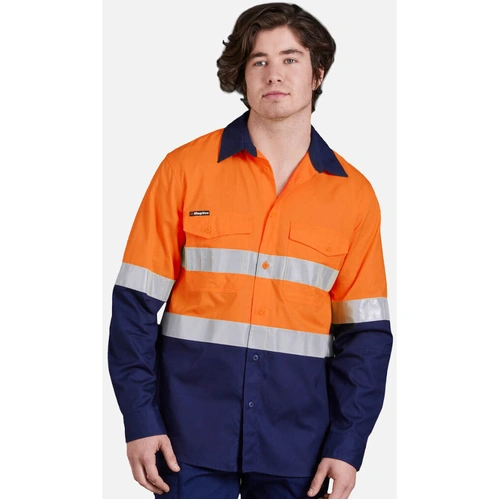 Hip Pocket Workwear - Workcool - Workcool 2 Hi-Vis Reflect Spliced Shirt L/S "HOOP"