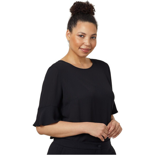 Hip Pocket Workwear - FLUTED SLEEVE TOP