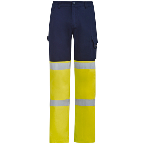 Hip Pocket Workwear - Mens Bio Motion Hi Vis Taped Pant