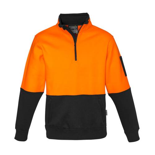 Hip Pocket Workwear - Unisex Hi Vis 1/2 Zip Pullover