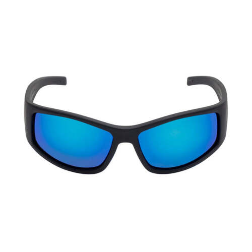 Hip Pocket Workwear - FLEX RSU5507 MBL.B - Matt Black Frame, Blue Revo Lens - Unbreakable Safety Sunglasses