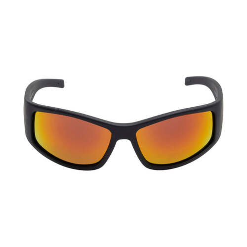 Hip Pocket Workwear - FLEX RSU5507 MBL.O - Matt Black Frame, Orange Revo Lens - Unbreakable Safety Sunglasses