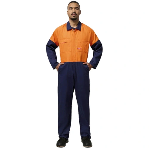 Hip Pocket Workwear - Foundations - Hi-Visibility Two Tone Cotton Drill Coverall