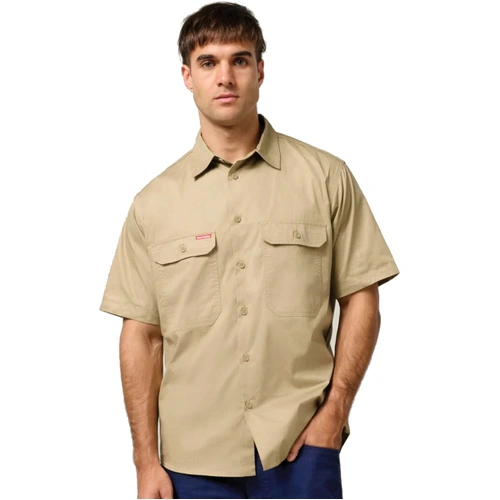 Hip Pocket Workwear - Core - Mens S/S L/weight Ventilated Shirt